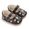 0-1Year Baby Shoes Infant Pre-Walker Shoes Girls Princess Bow Shoes Cute Breathable Flower Soft Sole Casual Sports Footwear