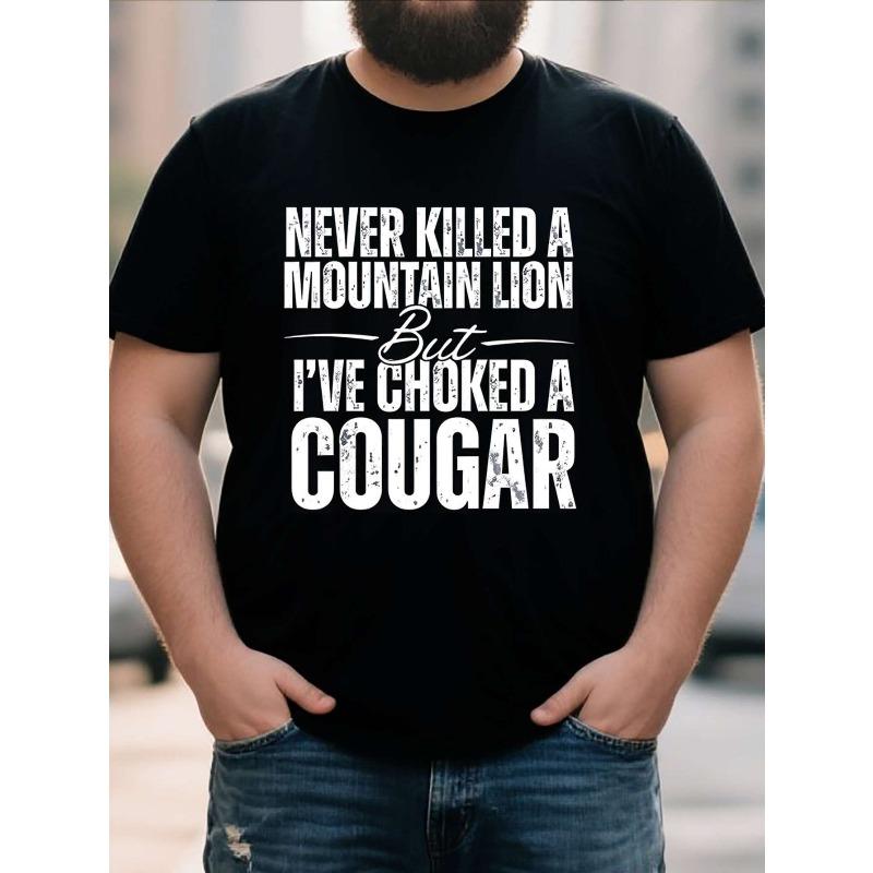 

Европейские размеры Плюс сайз Мужская футболка - Забавная саркастическая графика, Мягкая дышащая футболка стандартного кроя с коротким рукавом для любителей активного отдыха S чёрный