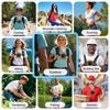 10000mAh Wearable Waist Fans Portable Mini Hanging Neck Fan Outdoor Camping Sports Waist Fan with Power Bank LED