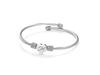 Titanium Steel English Alphabet Heart Bracelet with Simple Design