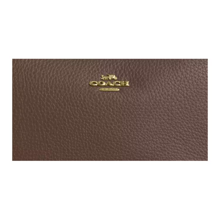 Coach Nolita 19 Metallic Horse And Carriage Logo Leather Tote Shoulder Bag Small Women Bags Dark-Stone CBQ88-IMV2R