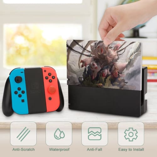 Made In Abyss Faputa Switch Dock Cover, Switch Base Protective Shell, Stylish, Slim, Lightweight Protective Case for Switch Dock, Console Storage, Eas