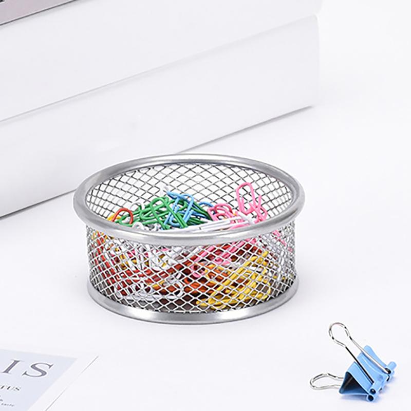 Metal Paperclip Storage Box Round Pin And Thumbtack Storage Box For Office Use