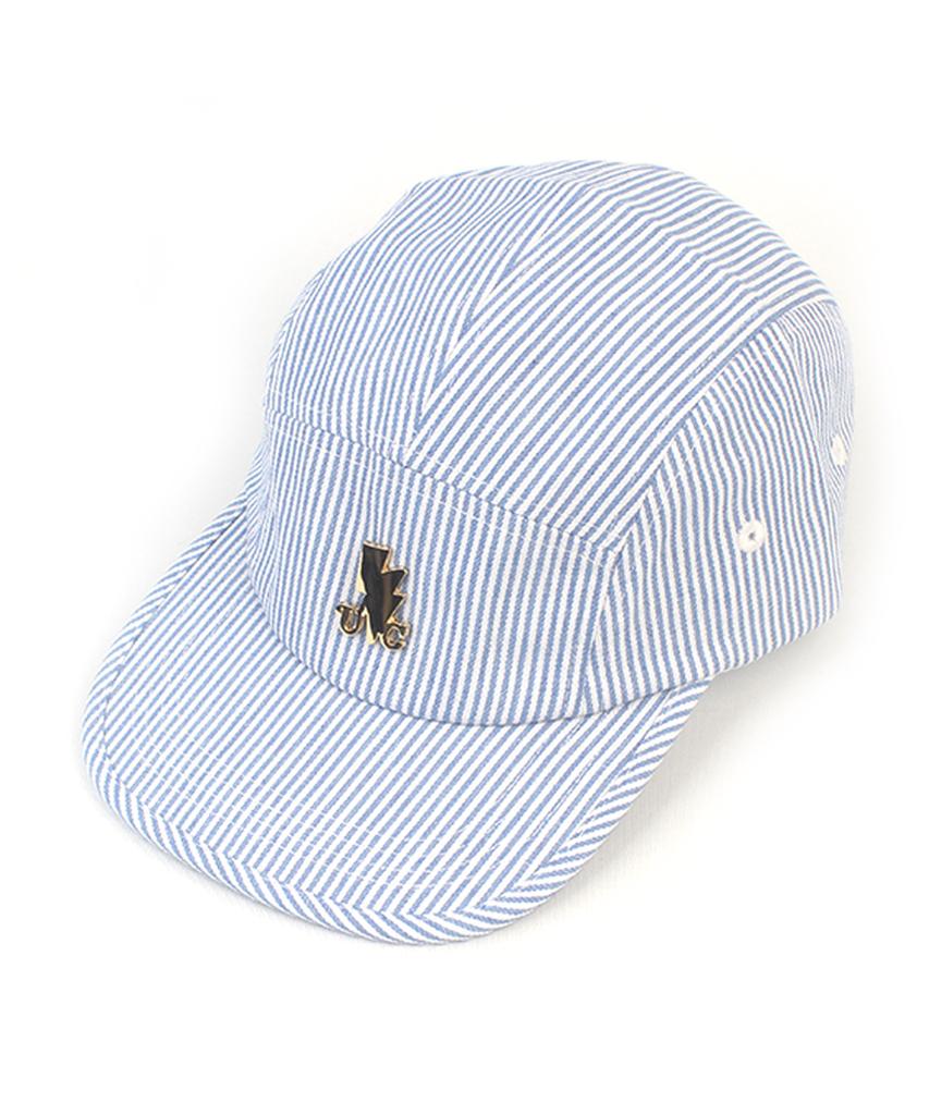 Yunibeosyeolkemiseuteuli Stripe Blue Cotton Campcap Camp Cap