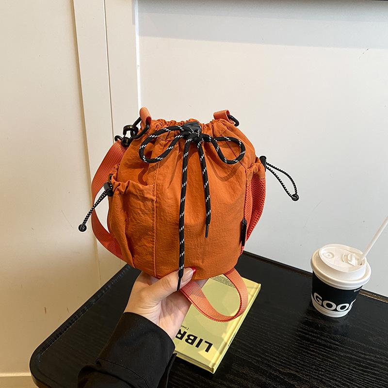 Canvas Bag Female Tide Brand Mobile Phone Bag Leisure Sports Travel Cycling Crossbody Small Bucket Bag