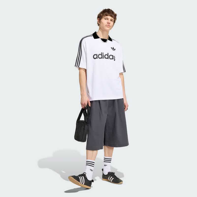 adidas Originals Men's Collared Goalie Short Sleeve Top