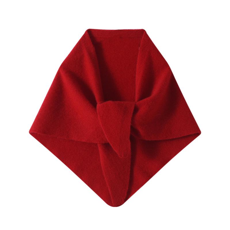 Women's 100% Pure Goat Cashmere Triangle Scarf - Autumn/Winter Knitted Warm Shawl