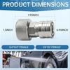 5 Nozzle Garden Hose To Power Washer Adapter Stainless Steel Hose Adapter Kit  For Garden Etc