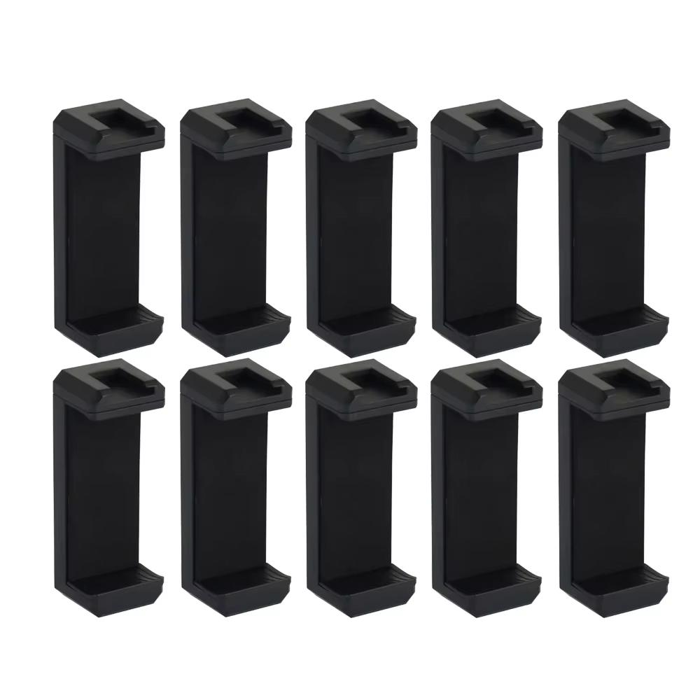 Mobile Phone Clip Tripod Holder with Cold Shoe & 1/4" Screw Hole For iPhone Samsung Huawei Xiaomi Realme Smartphones Accessories