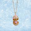 Flower Opening Chain Choker Surprise Heart Clavicle Chain Enamel Egg Necklace  Gift for Friends Mom
