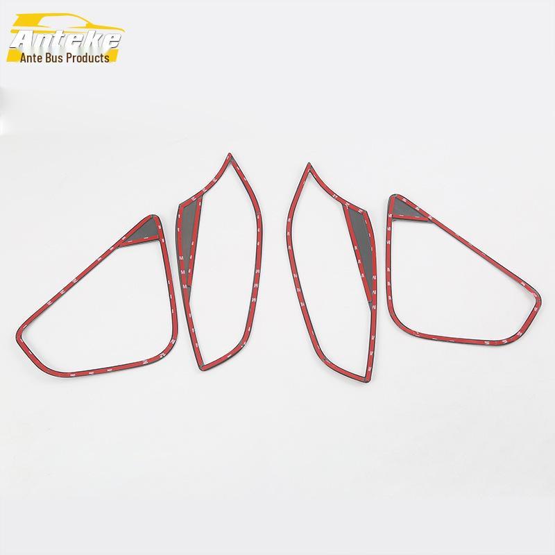 18-Model Compatible Stainless Steel Car Speaker Cover with Bright Ring Trim