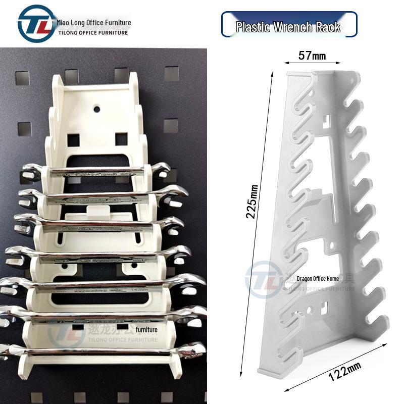 Plastic Pegboard Hooks with Square Hole - Wall-Mounted Tool Rack and Storage Shelf for Hardware Display