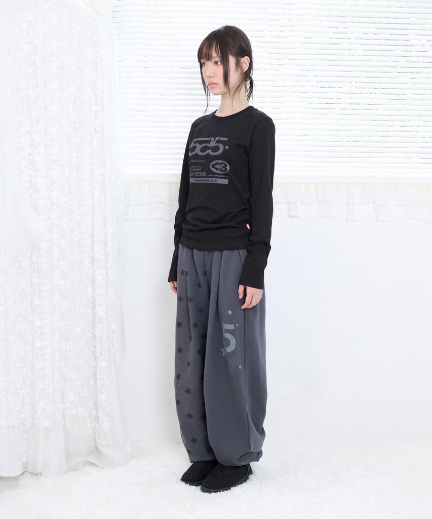 VIDEO JOCKEY Star Number 5 Sweatpants [Charcoal]