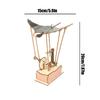 Electric Manta Ray Ornament Handmade Wooden Miniature Figurine Motorized Swimming Motion Retro Home Desktop Decoration