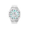 Custom Collection Quarzwerk Kautschukarmband Uhr Unisex Weißes Zifferblatt GA-2100-7A7(Watch8--)