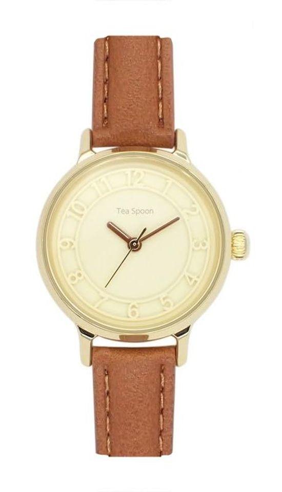 

[Follow] Watch Follow Tea Spoon Stand Index Watch H02123S-1 BR Women s Brown