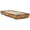 Platform Bed Frame Reclaimed Wood Look 80 x 200 cm Engineered Wood