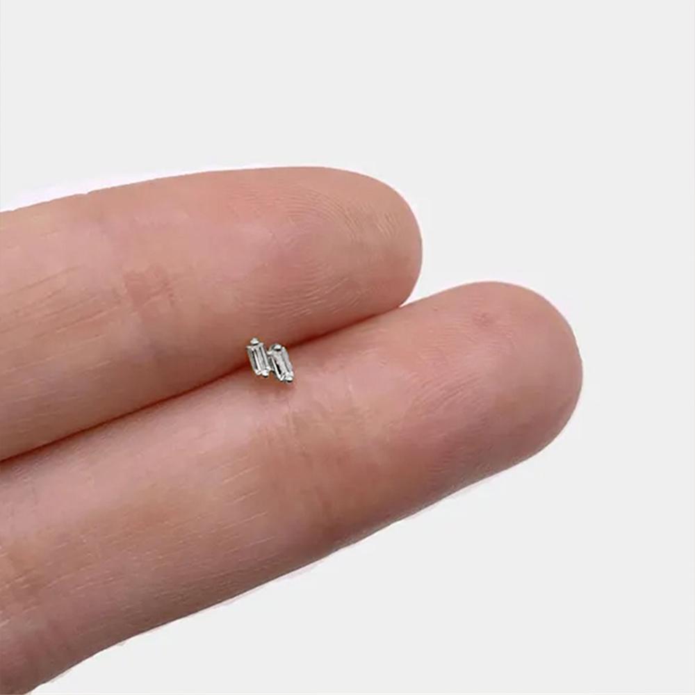AIDE Coração Bola Redonda Hélice Plana Brinco Piercing Prata Esterlina 925 Tarraxas Geométricas Zircônia Exquisite Adorno Tarraxas Brincos