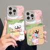White Dog Flowers iPhone 17 Pro Max Case - Cartoon Style 11 To 16 Pro Max