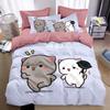 Cartoon Cute Bubu Dudu Duvet Cover Set, Comforter Bedding Sets Soft Quilt Cover and Pillowcases 75*50 Single/Double/Queen/King