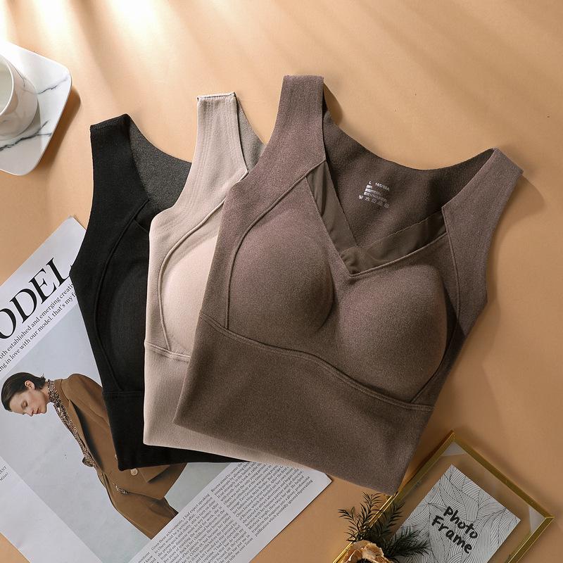 8803 Women's Graphene Heated Vest with Velvet Chest Pad for Autumn/Winter