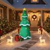 Weihnachts-Blow-Ups 9,8ft Riese mit LEDs Festlicher aufblasbarer Weihnachtsbaum Außendekor für Innen Außen Garten Veranda Terrasse