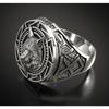 Vintage Wolf Totem Thai Silver Ring Nordic Warrior Mens Wolf Head Ring