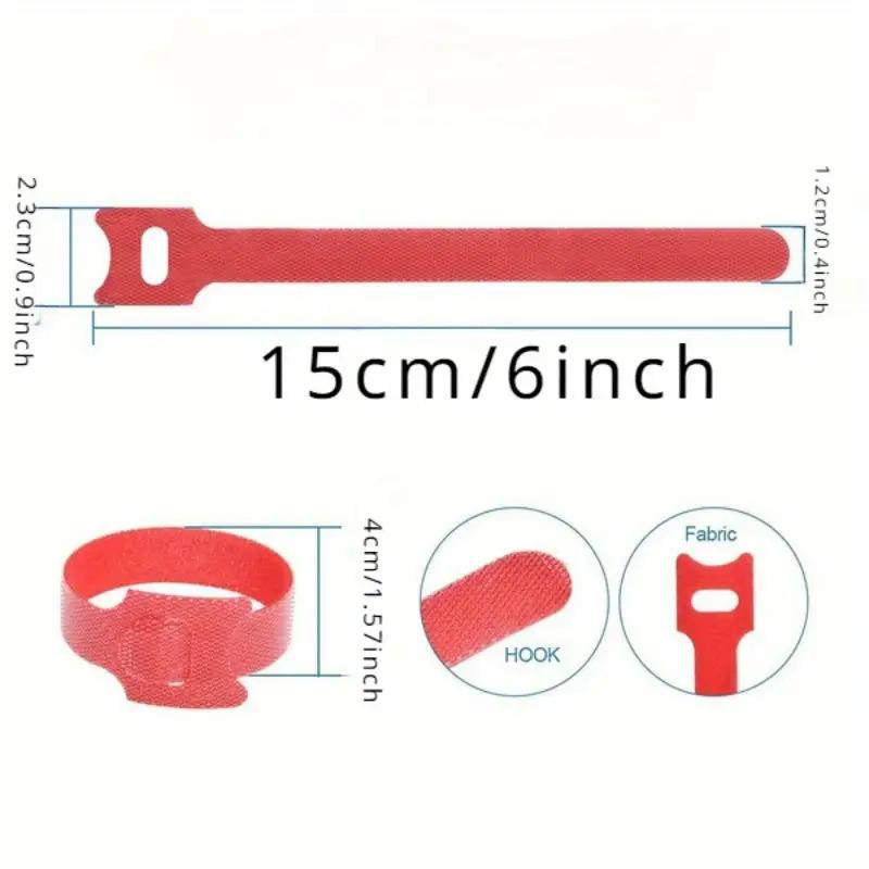 30 Stück Mehrfarbige Nylon Klett-Kabelbinder | Wiederverwendbarer Selbstklebender Kabelorganisator | Mehrzweck-Kabelmanagement-Werkzeug für Zuhause und Büro