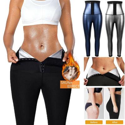Mallas de compresión para mujer, pantalones de sauna, adelgazantes, térmicos, de cintura alta, para yoga, pérdida de peso, control del abdomen, moldeador corporal