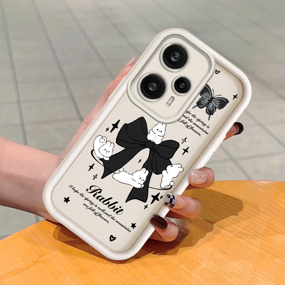 

Мягкий силиконовый квадратный чехол с рисунком лестницы для телефона, полное покрытие, противоударный защитный резиновый чехол для камеры для Xiaomi Redmi Redmi Note 13 4G белый