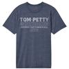Tom Petty Stacked Text Navy T-Shirt