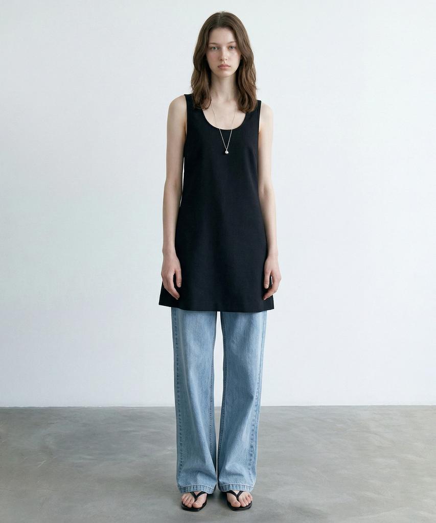 Lugkaeseuteu Hazel Mini Dress_Black