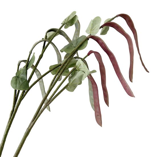 Realistic Hyacinth Bean Artificial Vegatable Decoration Lifelike Simulation Bean Pods for Kitchen Restaurant Home Decor