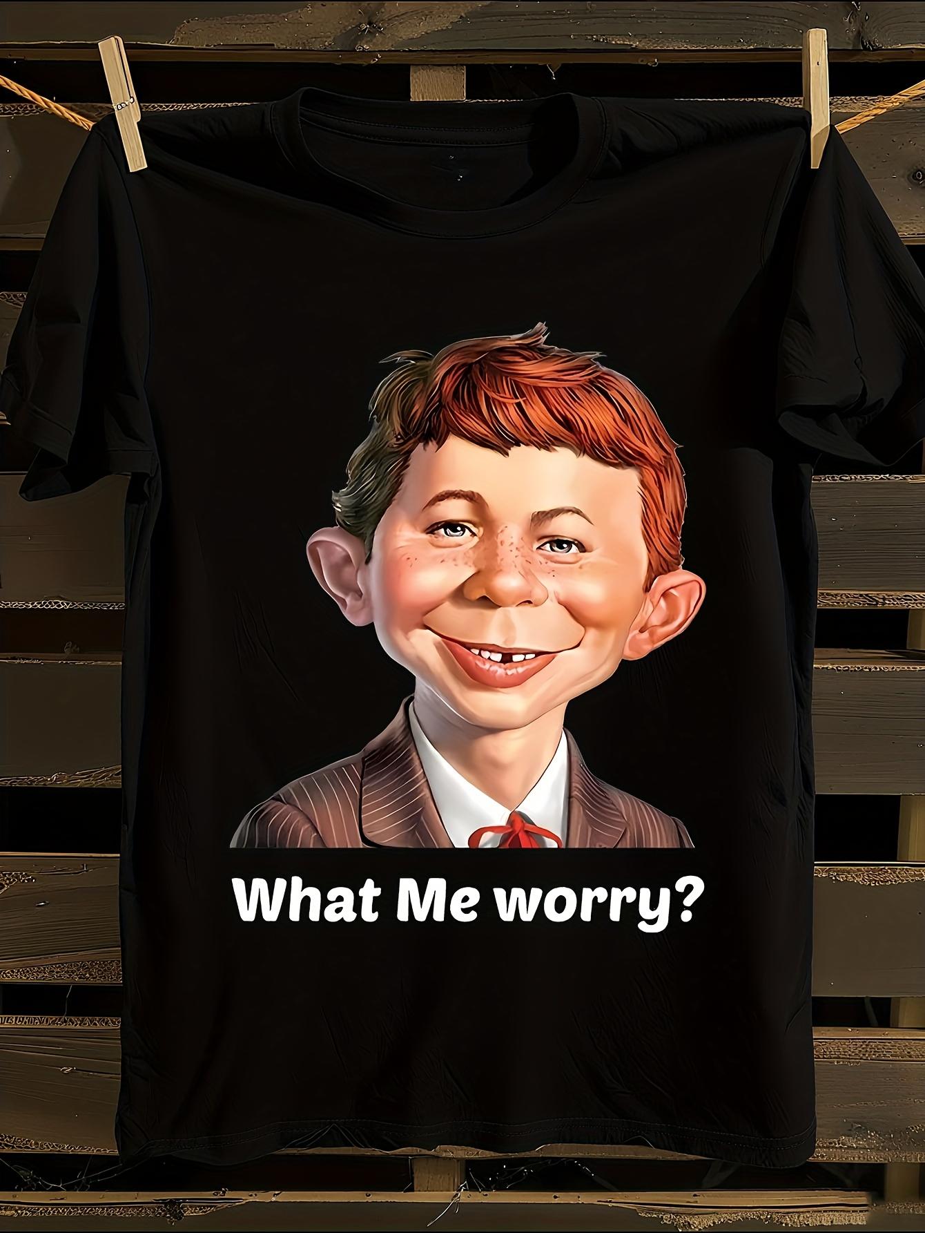 Alfred E. Neuman Retro Comic Graphic Tshirt L