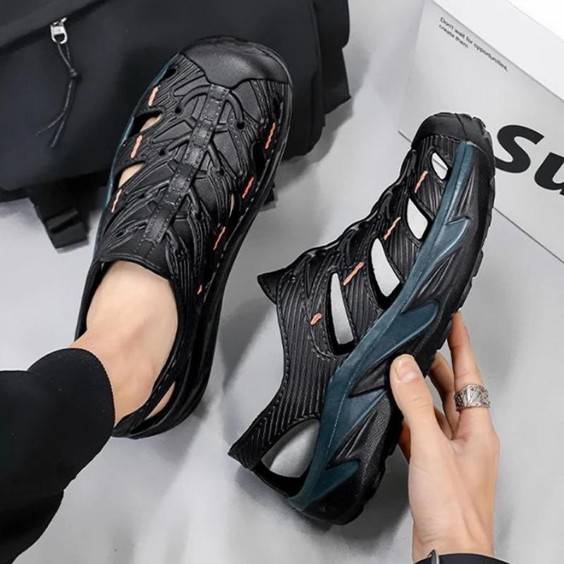 Hollow Man Sandals Soft Barefoot Big Size Stylish Original Breathable Wholesale Buy Number 41 In Welcome Deal Eva Shoes for Men