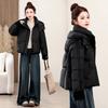 Wool cuffs winter new loose warm long cotton clothes fashion thickened short bread clothes jacket