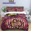 Girona FC Football Club  Pattern Bedding Quilt Set  Home Decoration  Gift (1 * duvet cover + 2 * pillowcase  without core)