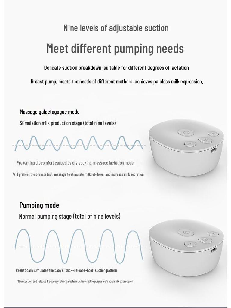 Cross-border Electric Automatic Breast Pump & Silicone Milk Collector