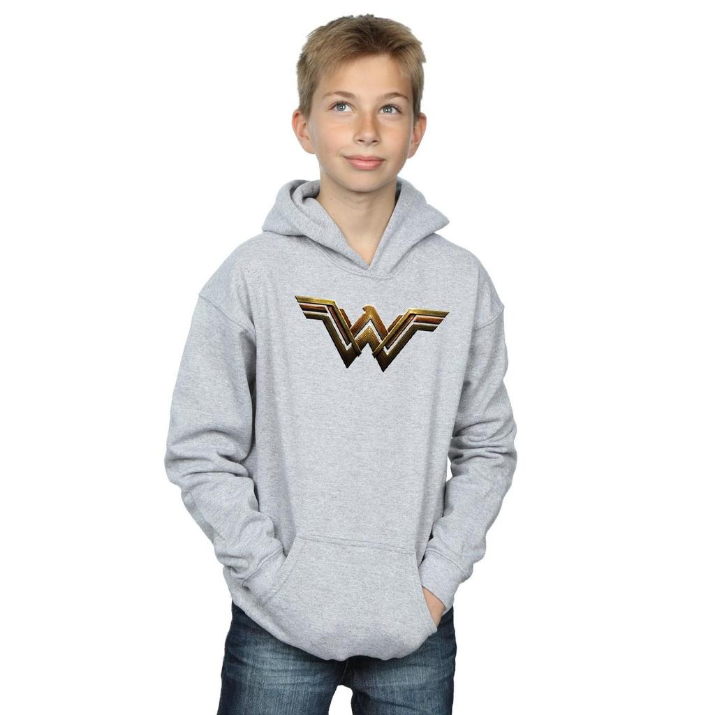 DC Comics Boys Justice League Movie Wonder Woman Emblem Hoodie