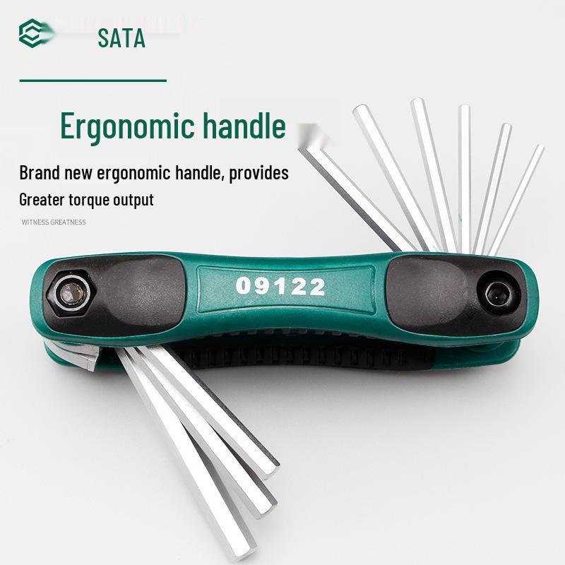 SAST Folding Hex Key Set, 8-Piece Metric & Imperial