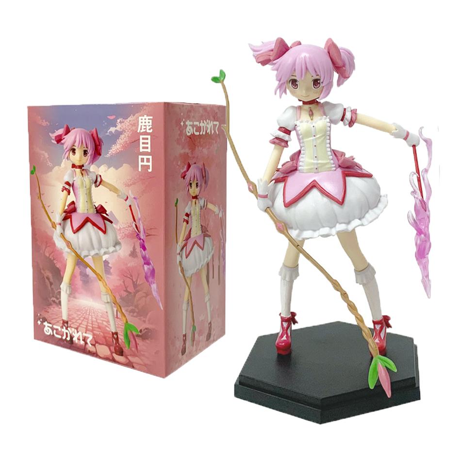 Geschenk Puella Magi Madoka Magica Anime Figur Kaname Madoka Magisches Mädchen PVC Anime Actionfiguren Anime Cartoon Modell Spielzeug Geschenke