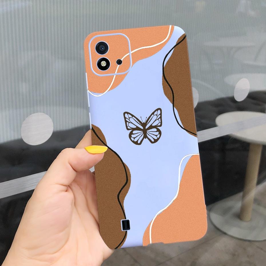 Lovely Pattern Phone Case For Realme C11 2021 C 11 2020 RMX2185 Macaroon Silicone Soft Cases Cover For Realme C11 (2021) RMX3231