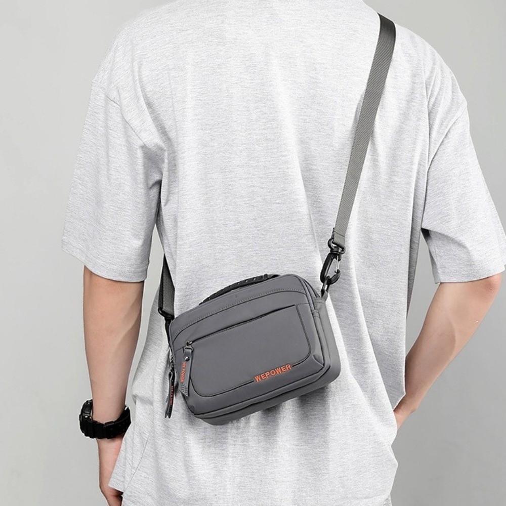 Large Capacity Men's Shoulder Bag Multifunctional Nylon Waist Bag Business Crossbody Bag  Work