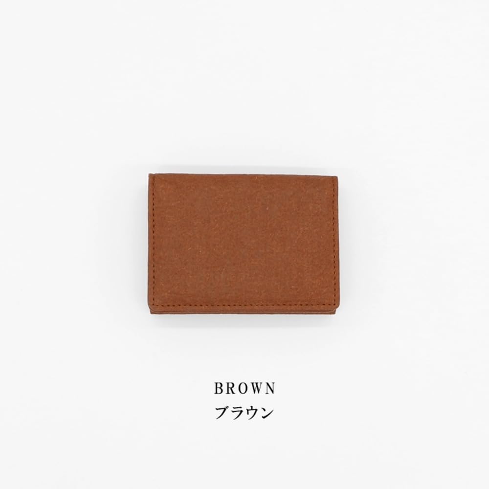 Nadaya Piñatex Pinamore Tri-fold Wallet, Brown, Higashi-Osaka Certified Brand Product, H75 X W100 X D30mm, 16129