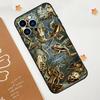Vintage Retro Frosch Pilze Handyhülle Für iPhone 17 Pro Max 14 13 12 11 15 16 Pro Max mini 16 Plus 16e 17 Air Funda