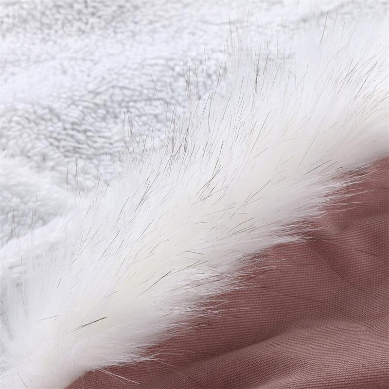 Manteau d'hiver pour femme avec col en fourrure blanche Parka mi-longue à capuche Manteau d'hiver chaud en velours