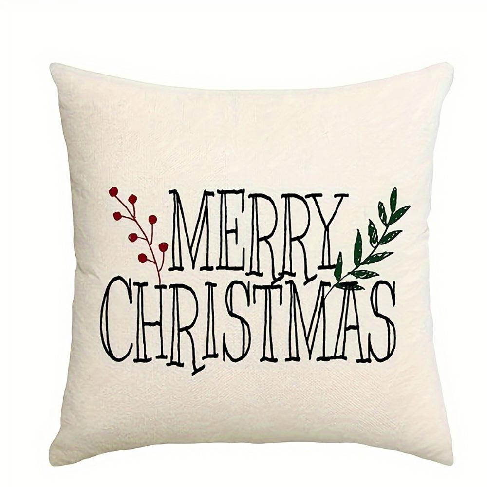 Christmas Pillow Covers: Merry Christmas & Tree Patterns for Festive Decor Sofa room cushion cover home decoration new year gift