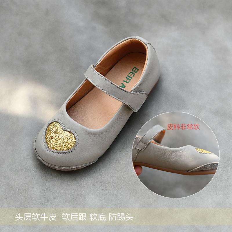 Genuine Leather Children's Shoe Girl Mary Jane Dress Shoes Ballet Flats for Kids Girl Party School Shoes Quality Princess Flats