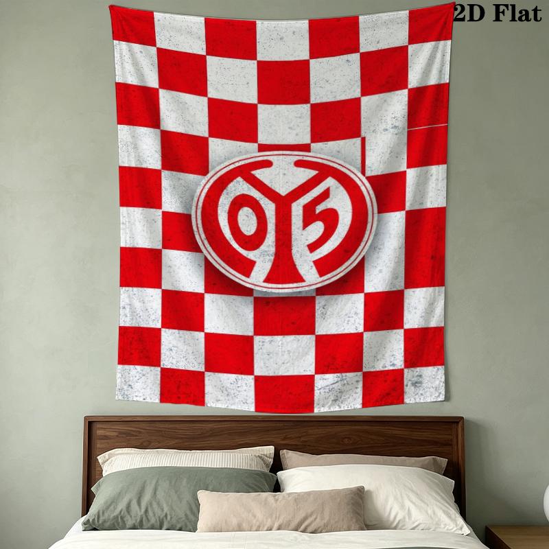 FSV Mainz 05 Wall Tapestry Aesthetic Wall Hanging Printed Fabric Blanket Decorative Tapestries for Bedroom Living Room Home Decor