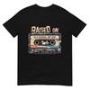 CRESCIUTO CON L'HIP HOP VECCHIA SCUOLA T-shirt Cassetta Graffiti Rap T-Shirt